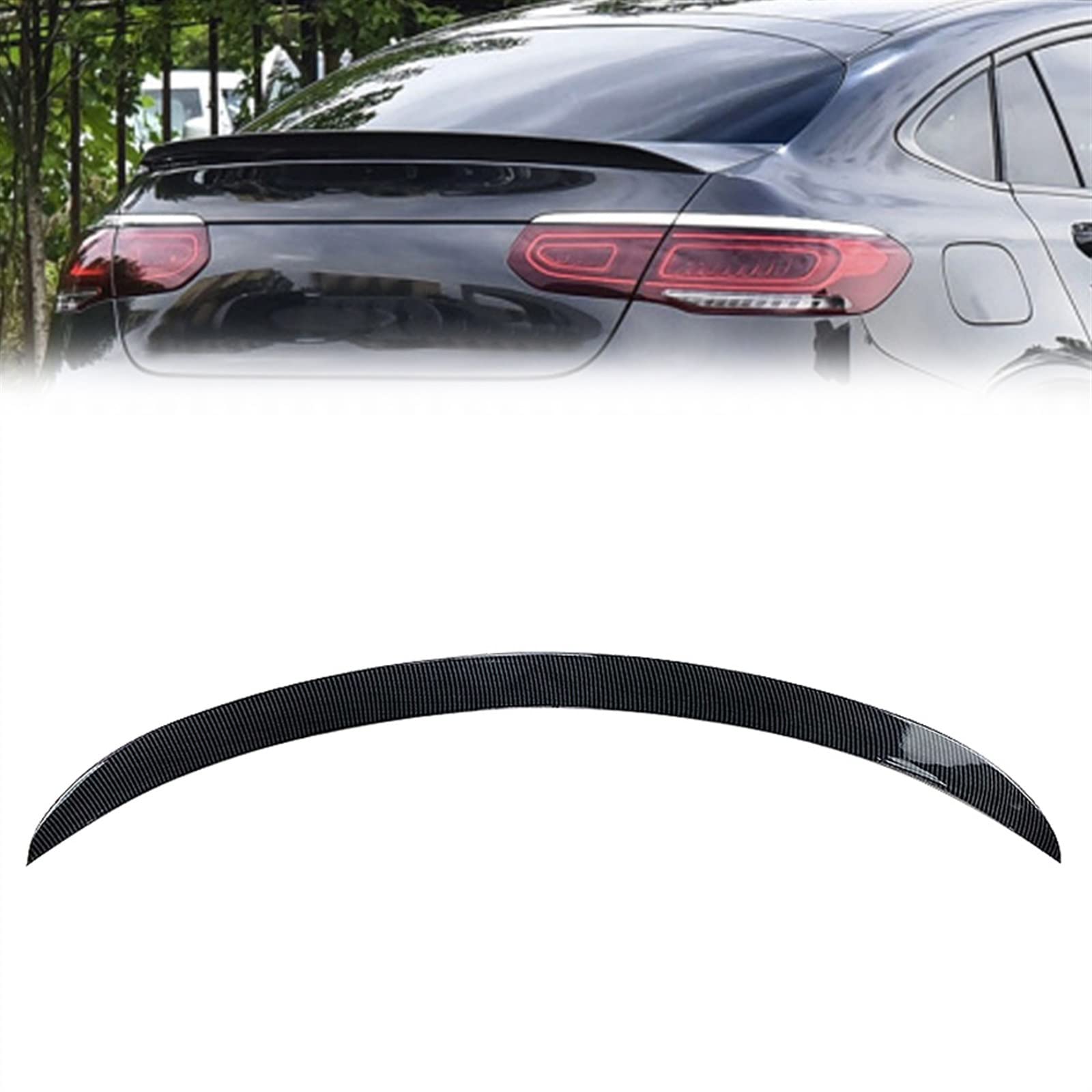 Garniture d'aile de queue de voiture ABS pour stabiliser le flux GLC Coupé
