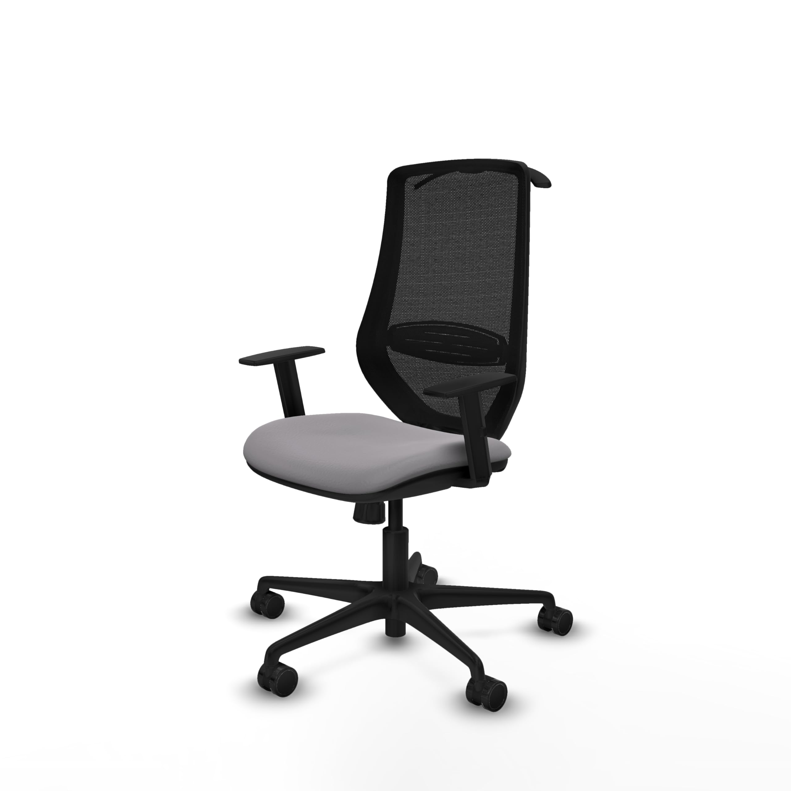 Piqueras y Crespo Silla de Oficina Mardos ergonómica para 8 Horas de Uso, con Respaldo Fijo, Brazos 1D, Apoyo Lumbar 1D y Mecanismo sincro 4 Posiciones, Ideal para 120 Kg