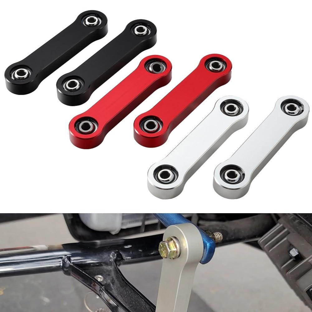 Liens de barre stabilisatrice en alliage d'aluminium pour Can Am Ryker 2019 2024 pour une manipulation supérieure et une réduction de l'inclinaison des roues (rouge)