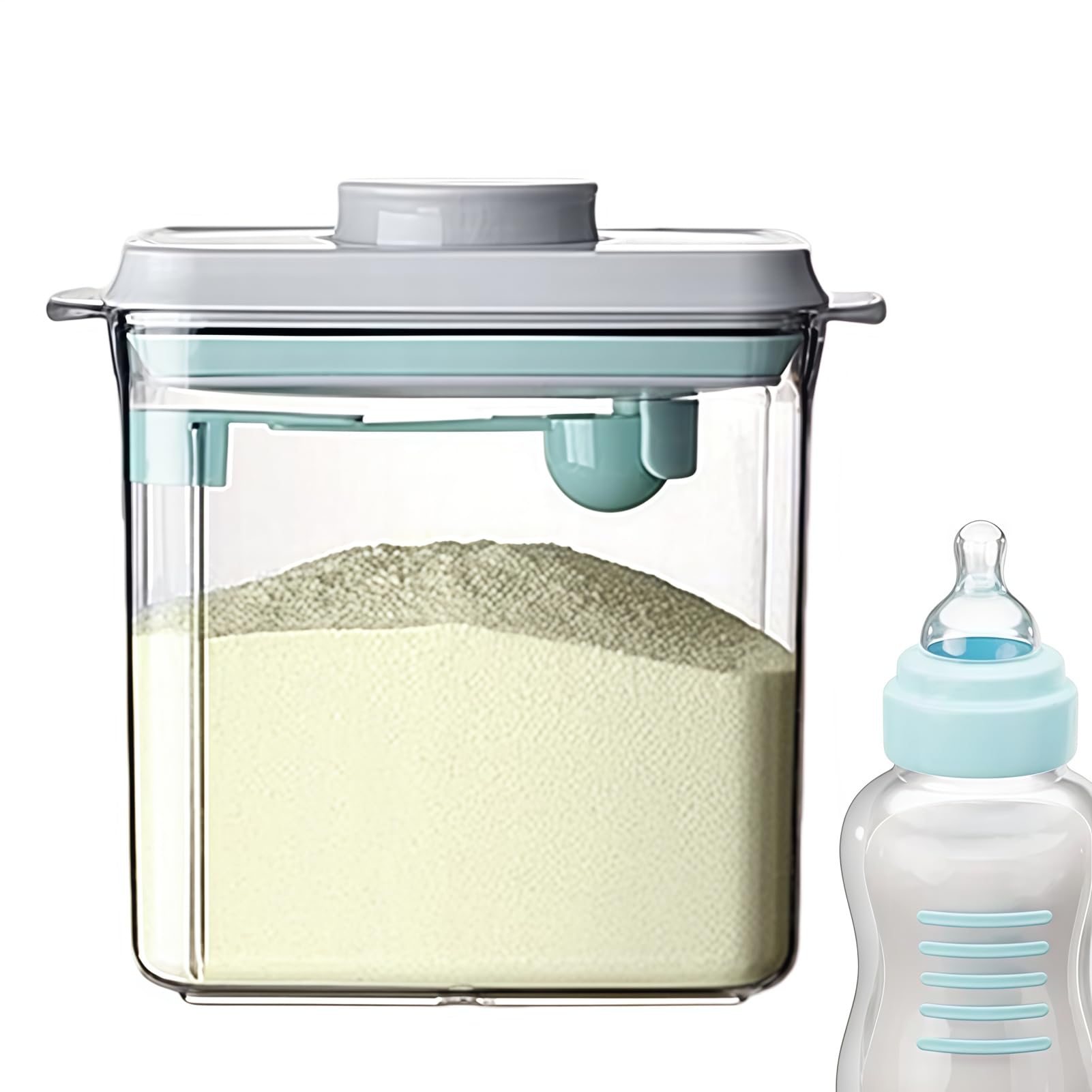 Contenitore Portatile Per Latte In Polvere Contenitore 1700ml A Tenuta | Porta Latte In Polvere Con Misurino Per Casa Cucina Dispensa Asilo