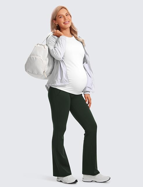 Foto 3 de 4 de CRZ YOGA Maternidad Malla Acampanada 79cm Leyenda Verde 40