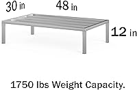 Vista 36 de 60" Long x 24" Wide Height: 12" Off The Floor Aluminum Dunnage Rack Storage in Restaurant, Kitchens and Garages and More!