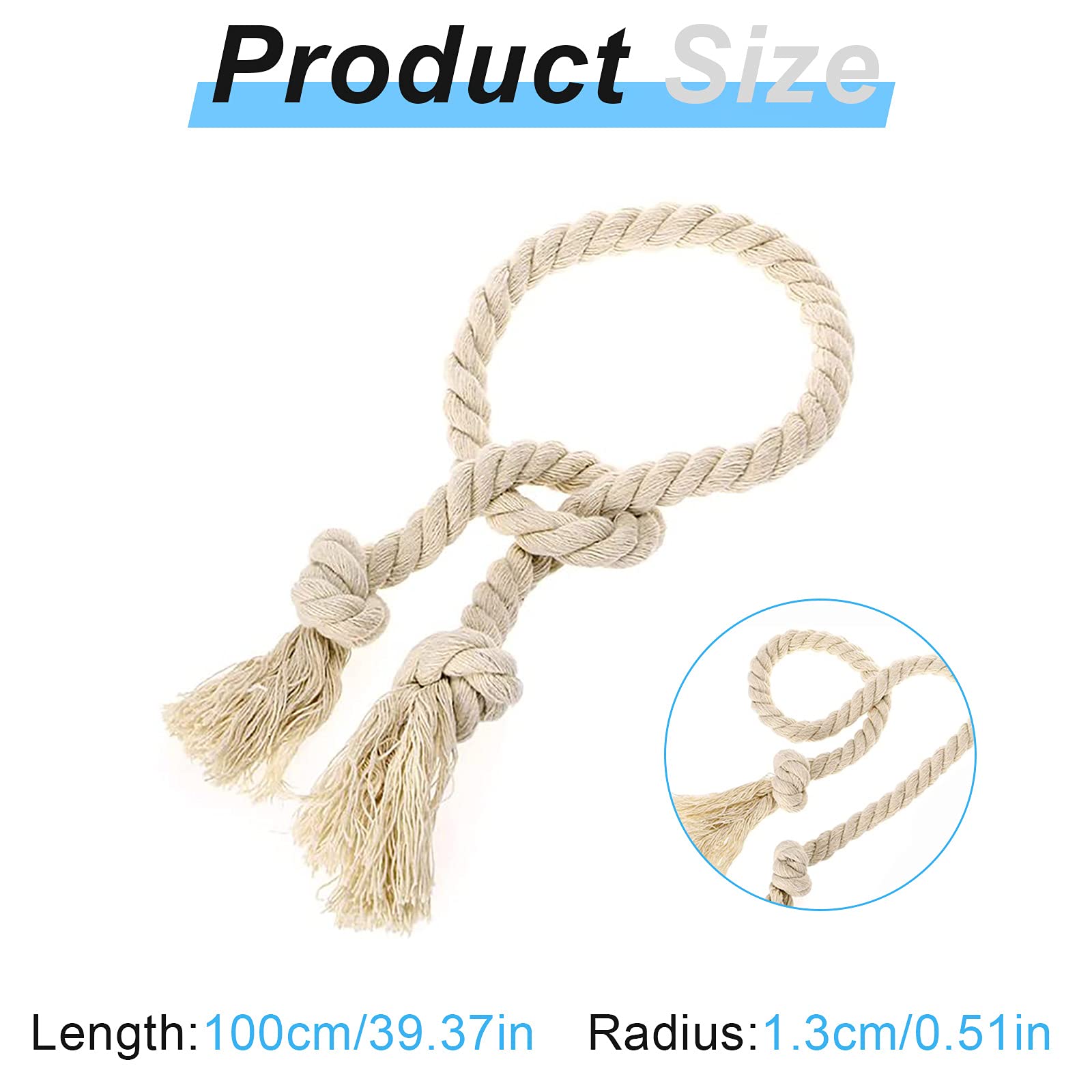Confezione da 2 fermatenda in cotone naturale, clip regolabile con nappe ciondolo intrecciato a mano, supporto per la decorazione della casa