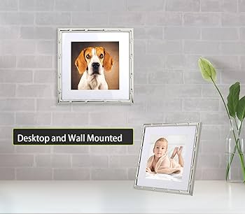 Amazon.com - YiPinYin 6x6'' Bamboo Detail Sqaure Silver