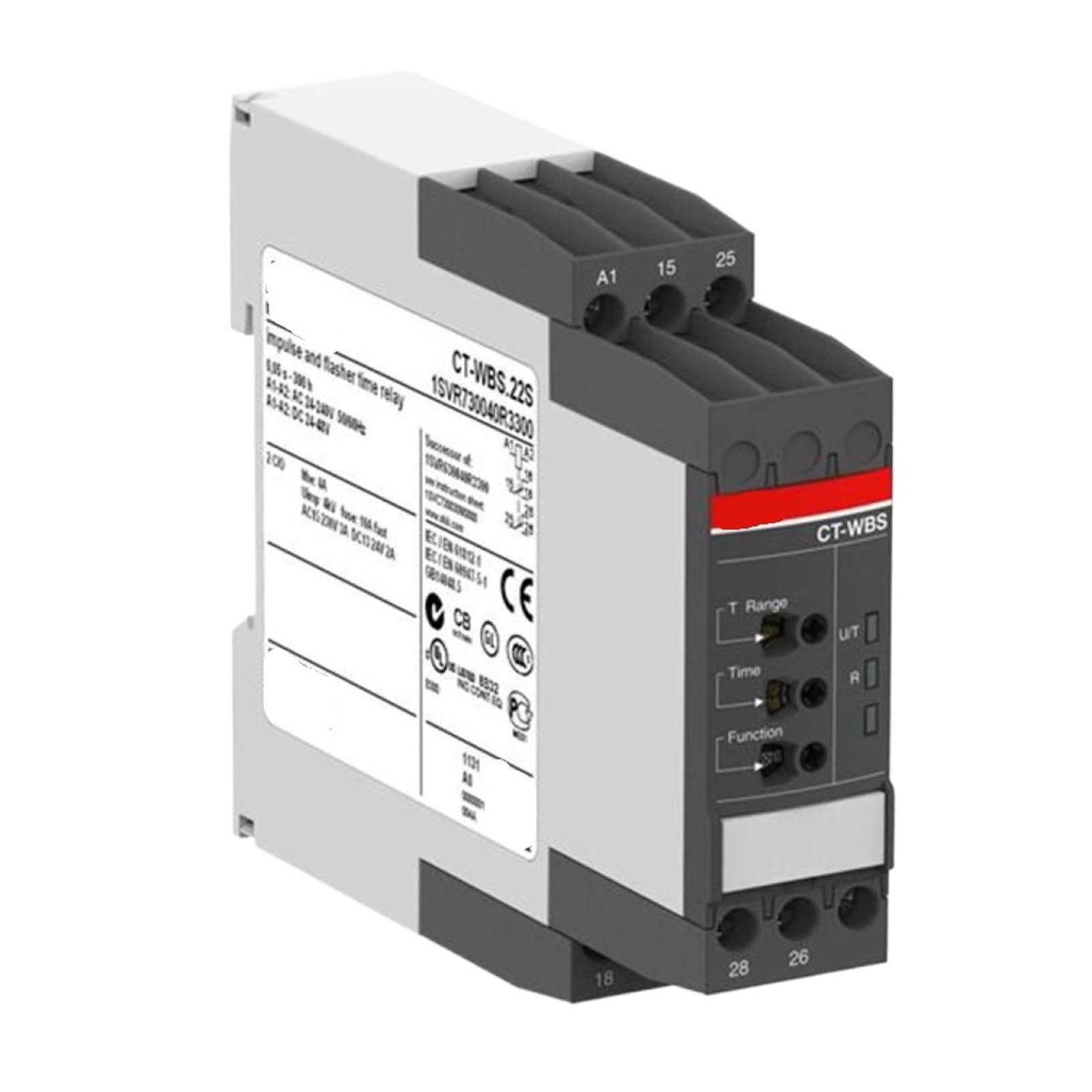 Relais temporisé CT-WBS.22S 10081651 1SVR730040R3300 composant rail DIN