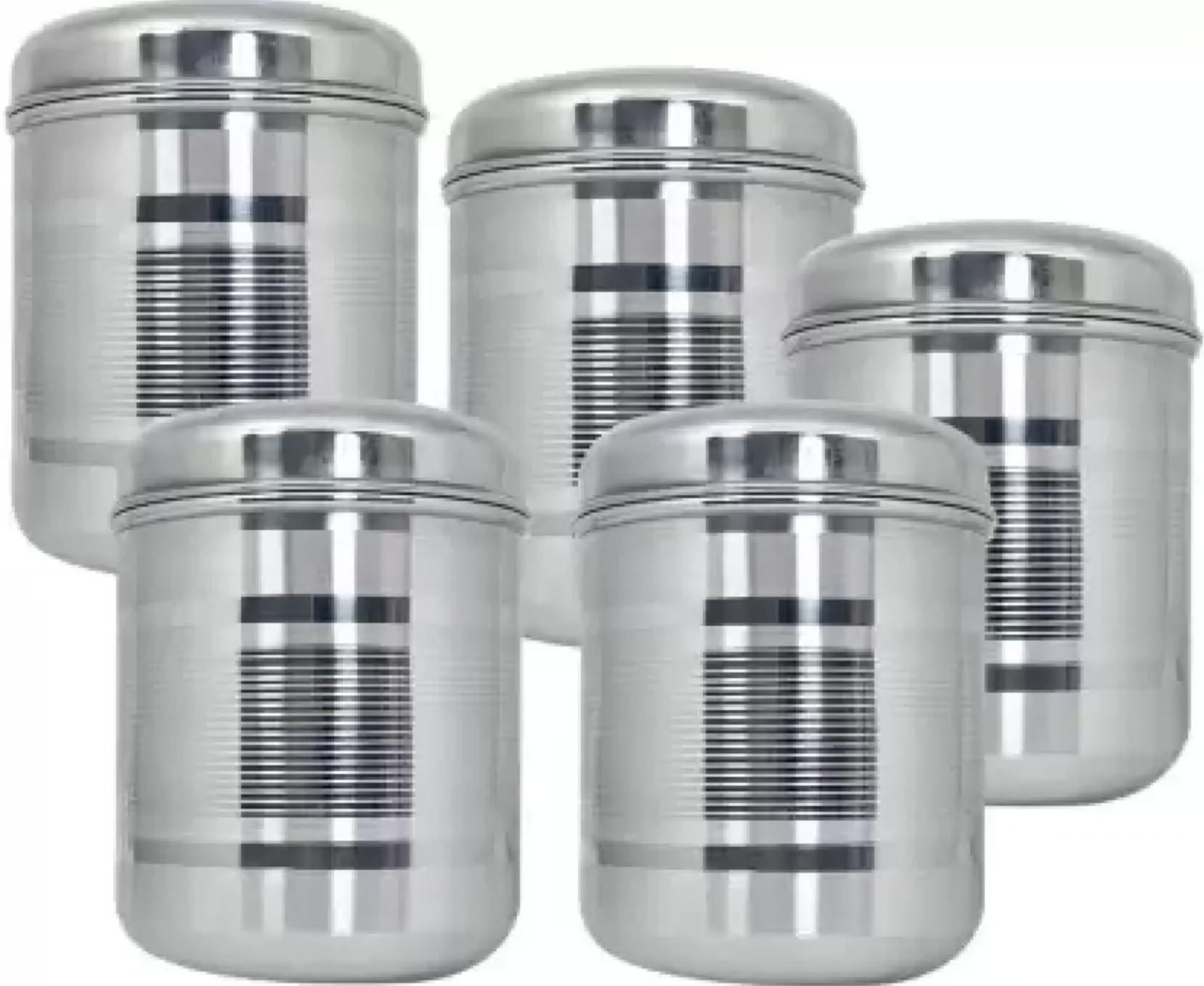 Sprucezone Set Of 5 Stainless Steel Storage Containers For Kitchen Storage Box/Container Set/Dibba Box Set- 5 Pcs (500 Ml, 800 Ml, 1200 Ml, 1500 Ml, 2000 Ml), Blue-Violet (B0CQVQ68RG) Amazon Price History, Amazon Price Tracker