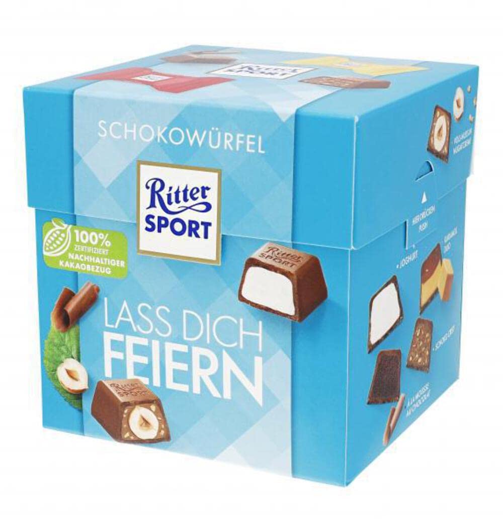 Ritter Sport chocolate cube Celebrate Well 4 Gift