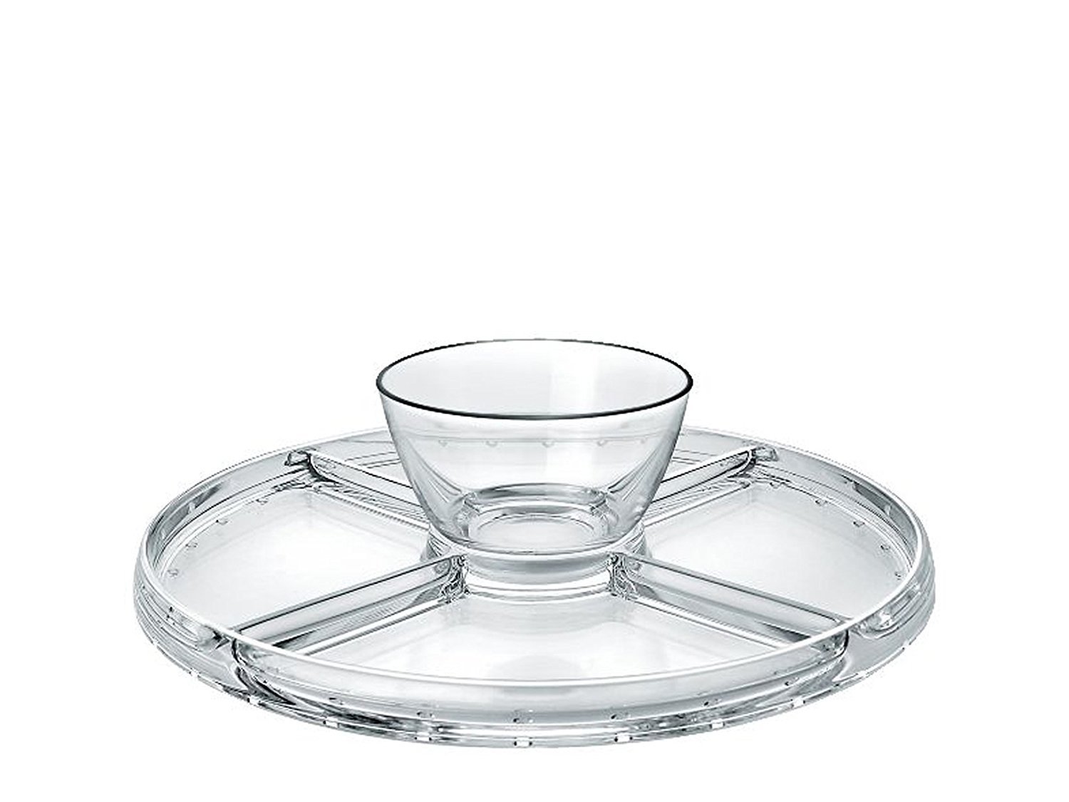 Borgonovo - Alzada para tortas 4 en 1 con cúpula de Campana - Línea Palladio Transparente
