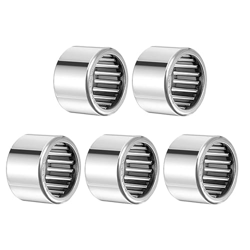Miniatura 49 de uxcell Rodamientos de agujas SCE1010 5/8-inch Bore 13/16-inch OD 5/8-inch ancho Chrome Steel Open End 5pcs