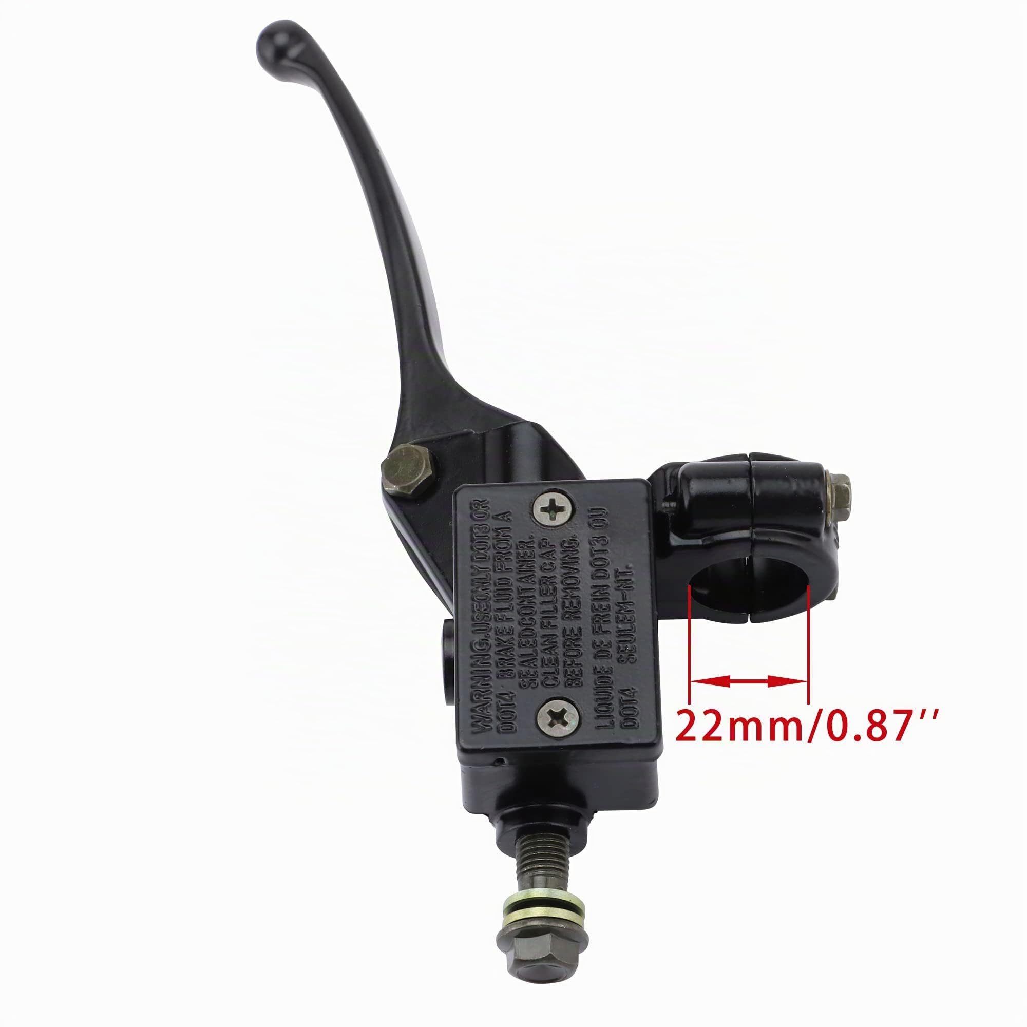 WOOSTAR Manubrio 22mm Leva Freno Giusto Moto Sostituzione per 50cc 70cc 90cc 110cc 125cc 150cc 200cc 250cc GY6 Taotao Roketa Ciclomotore Scooter Dirt Pit Bike