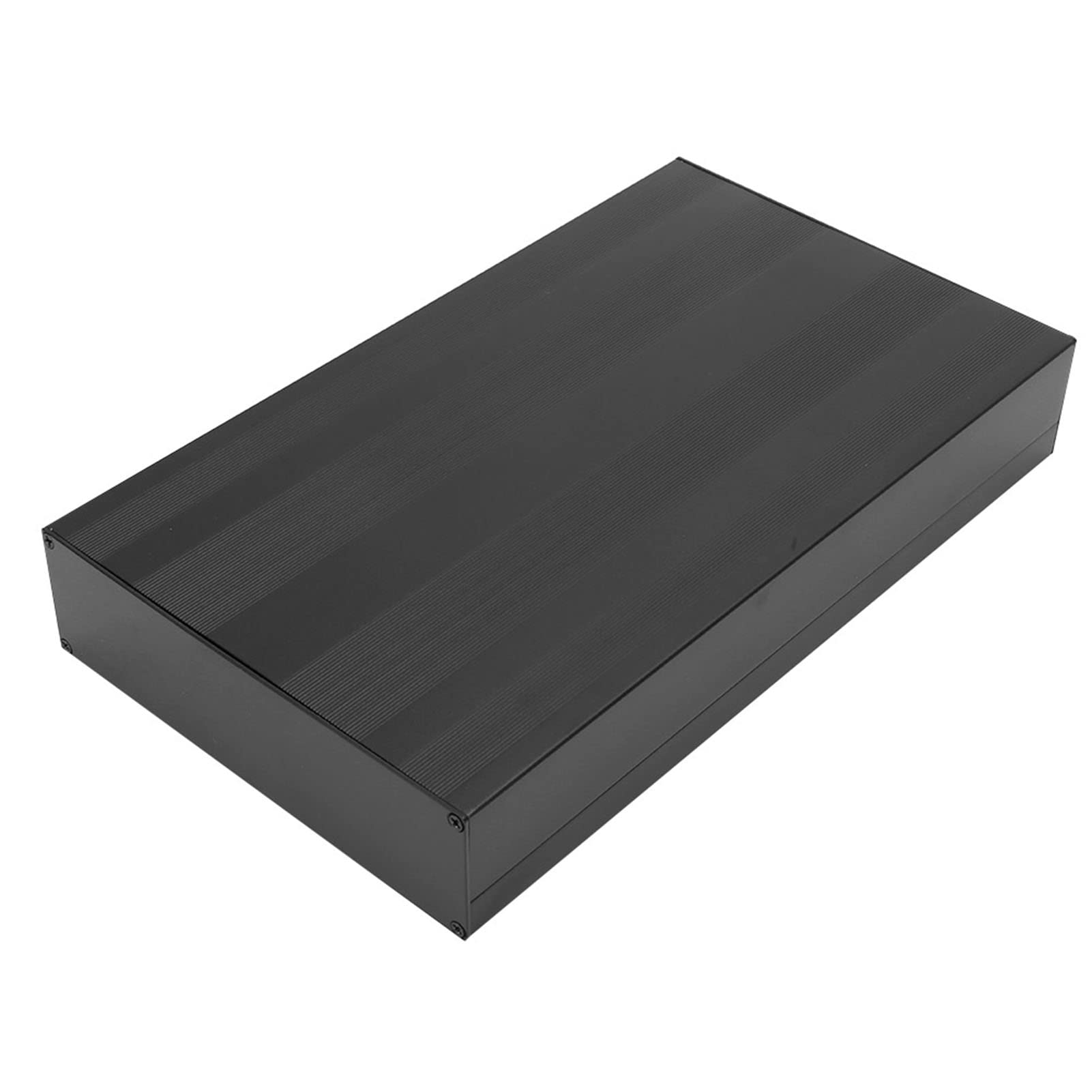 Wysokiej Jakości Aluminiowe Pudełko na Płytki Drukowane Trwała Obudowa Elektroniczna Projektu dla Projektów Matowa czerń 50 * 178 * 300mm