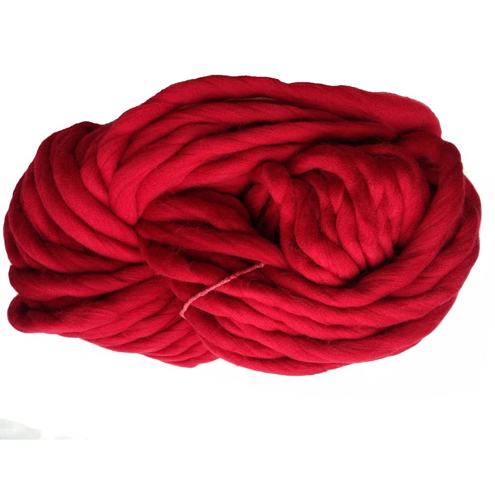 Laine Arc-en-Ciel Super épaisse, Laine Douce, Fil à Filer pour Tricoter à la Main, Laine au Crochet (Couleur : Bleu Clair) (Noir)