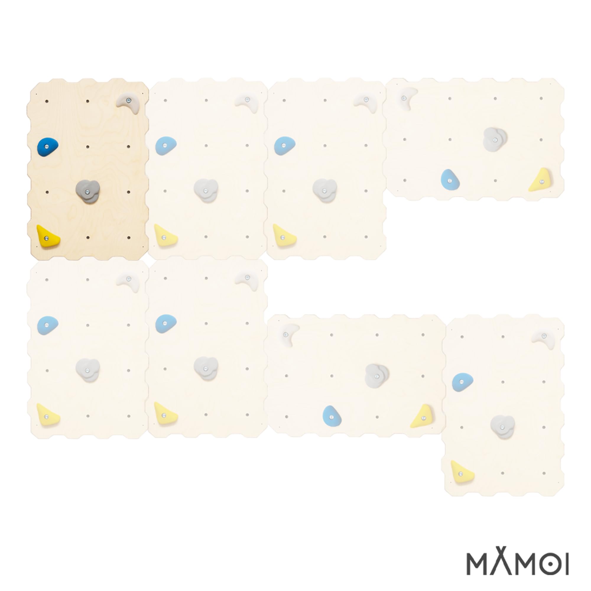 MAMOI® Kletterwand für kinderzimmer, Klettergerüst Indoor, Klettern mit Klettergriffe für Kinder, Klettersteine, Kletterturm mit Griffe, Klettergriffe, Montagesatz