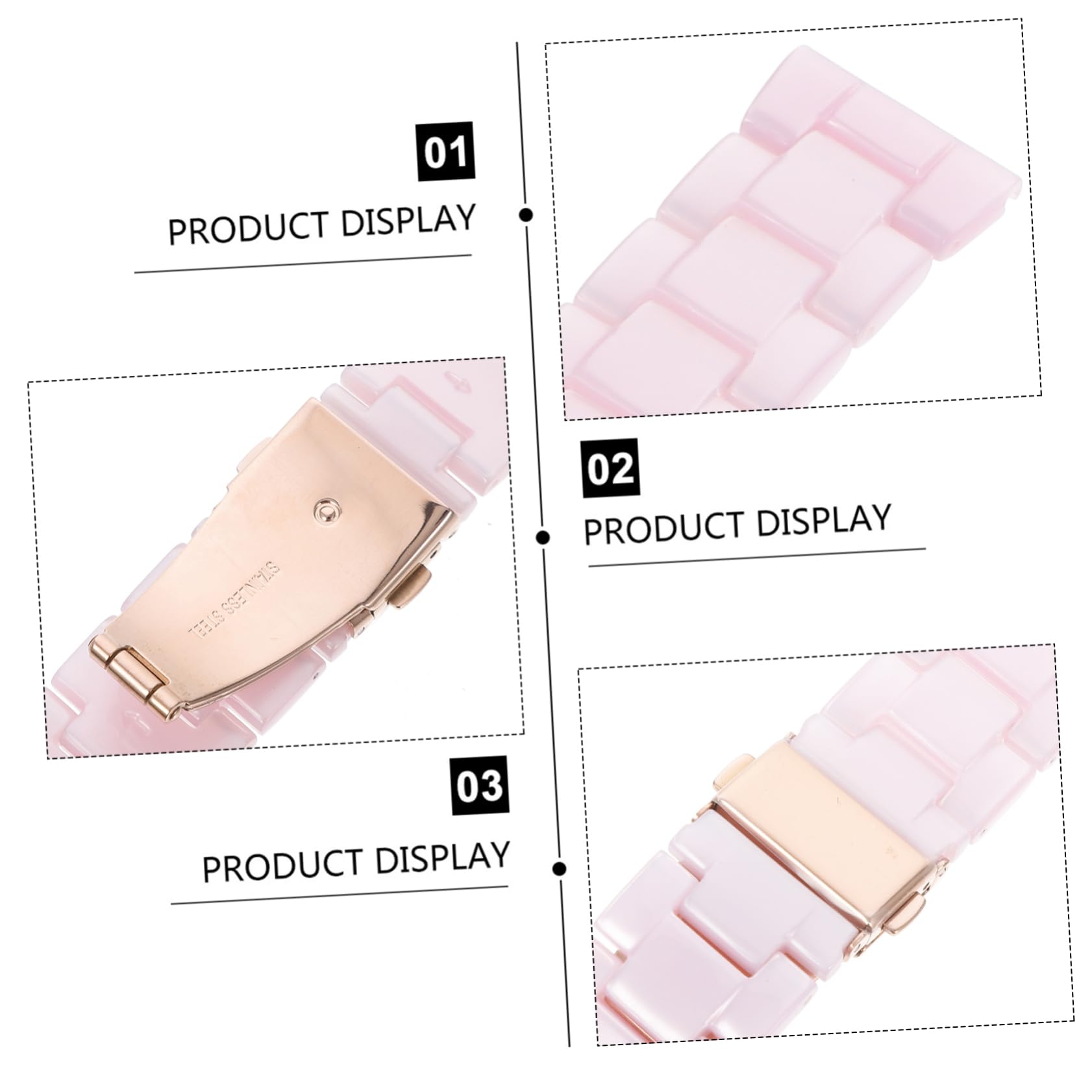 VILLCASE Bracelet De Montre Résine Bracelet De Rechange Pour Montre Accessoires
