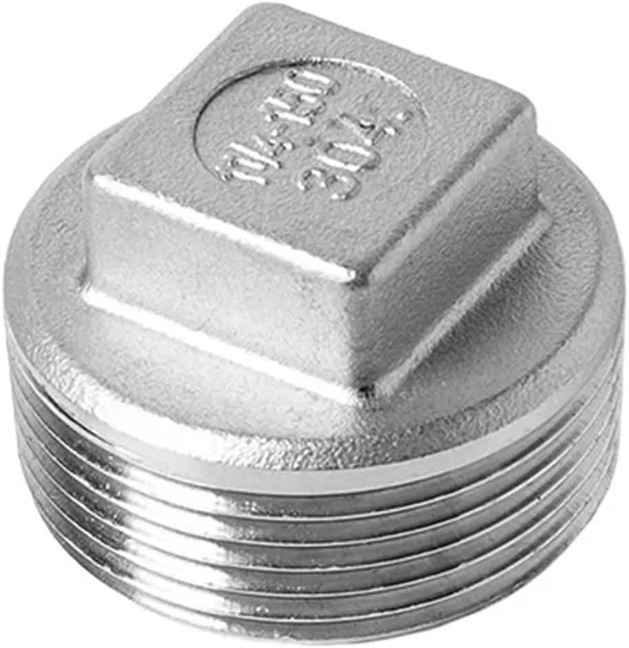 Male Straight Joint Nipple Pipe Connection 304 fittings Stainless Steel threaded 1/2" 1/8" 1/4" 3/8' pipe connector(Male Female threaded,1/8")