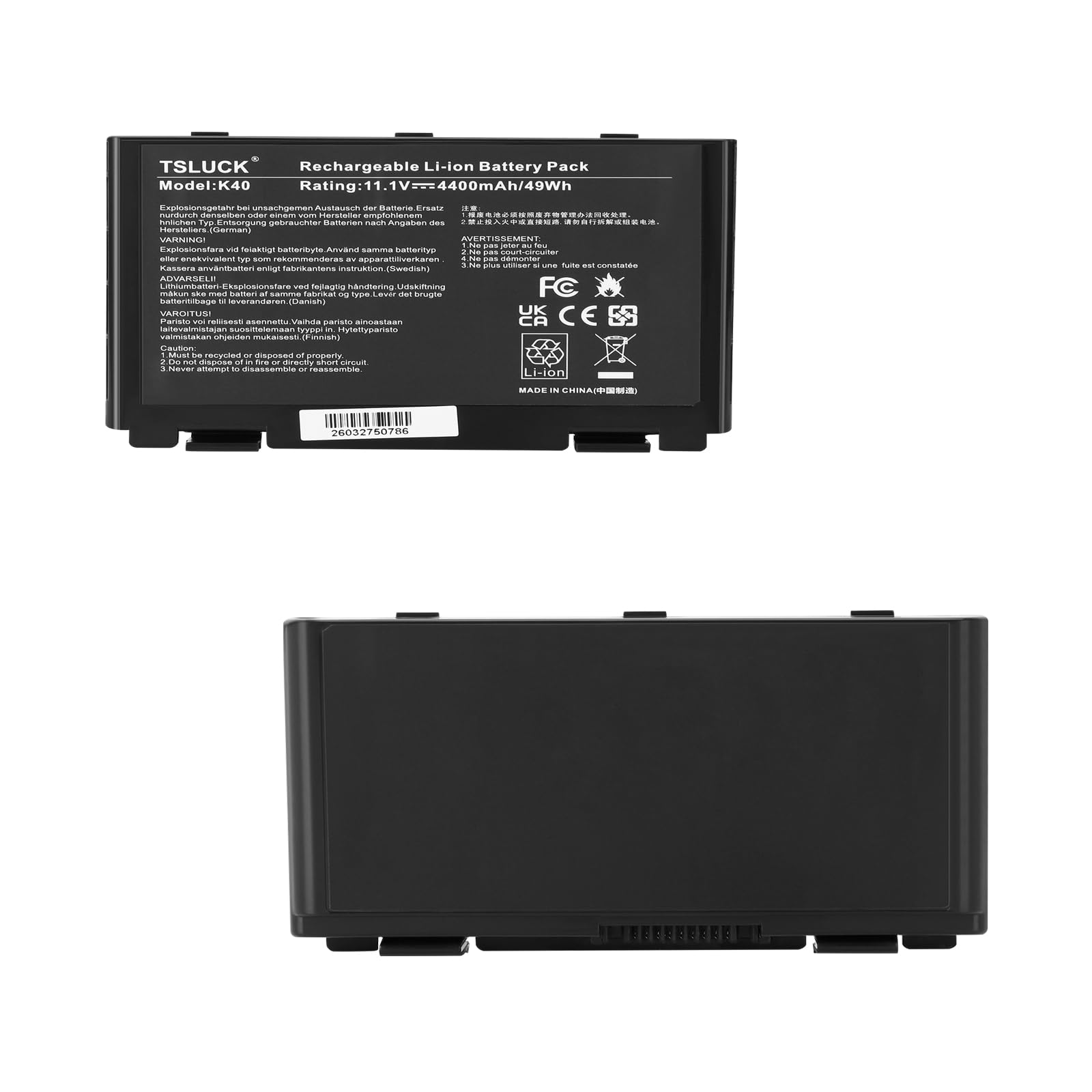 New Laptop Battery for Asus A32-F82 K60 K6 P50 P81 K70 X65 X70 X5D X5E New Laptop Battery for Asus A32-F82 K60 K6 P50 P81 K70 X65 X70 X5D X5E