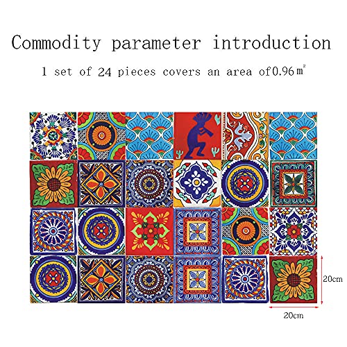 HORIWE Adesivi per Piastrelle 24pc Backsplash PVC