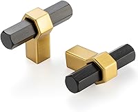 Vista 33 de Paquete de 5 tiradores de gabinete con agujero central de 5 pulgadas, manijas de gabinete en negro mate y níquel cepillado, accesorios de cocina