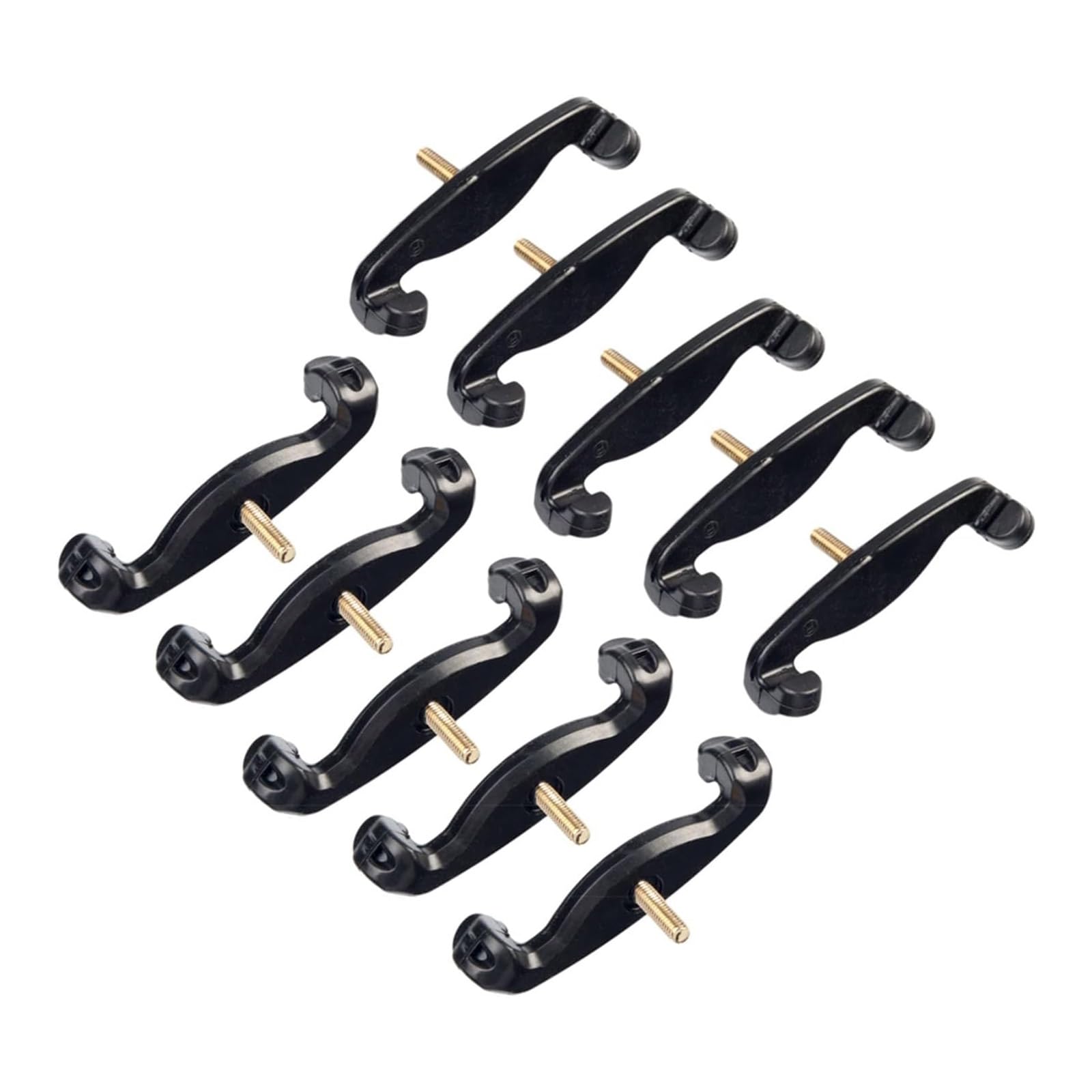 Maxtonser 10Pcs Comfortable Violin Shoulder Rest Feet Silicone Pad Universals Fit For 3/4 4/4 Size Instruments NonSlip Design