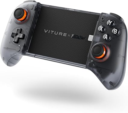 VITURE x 8BitDo Ultimativer Mobile Gaming Controller - Weltneuheit für XR-Brillen | USB-C Anschluss für minimale Latenz, Hall-Effekt-Sticks, Aufladen während des Spielens, Pro Performance für Android