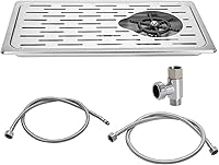 Vista 12 de DIBTSA - Enjuagadora para jarra, lavadora automática de tazas de vidrio, acero inoxidable 304, para café, leche, té, hogar, cocina, hotel, bar