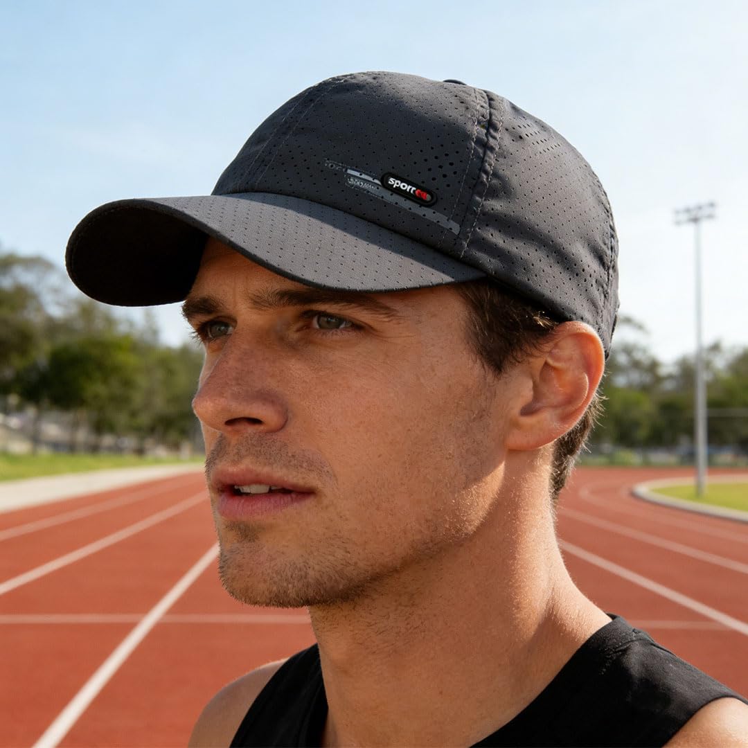 Gorra de BéIsbol de Transpirable para Hombre Gorra el Sol Moda Gorra Running Hombre Mujer Ajustable Sombrero Verano Gorra Beisbol - 4