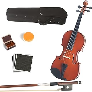 CVA-400 14-Inch Full Solid Wood Viola Handcrafted 4/4 Size, Professional Grade Performance Instrument for Aspiring Musicians & Adults With Bow/Rosin/Case