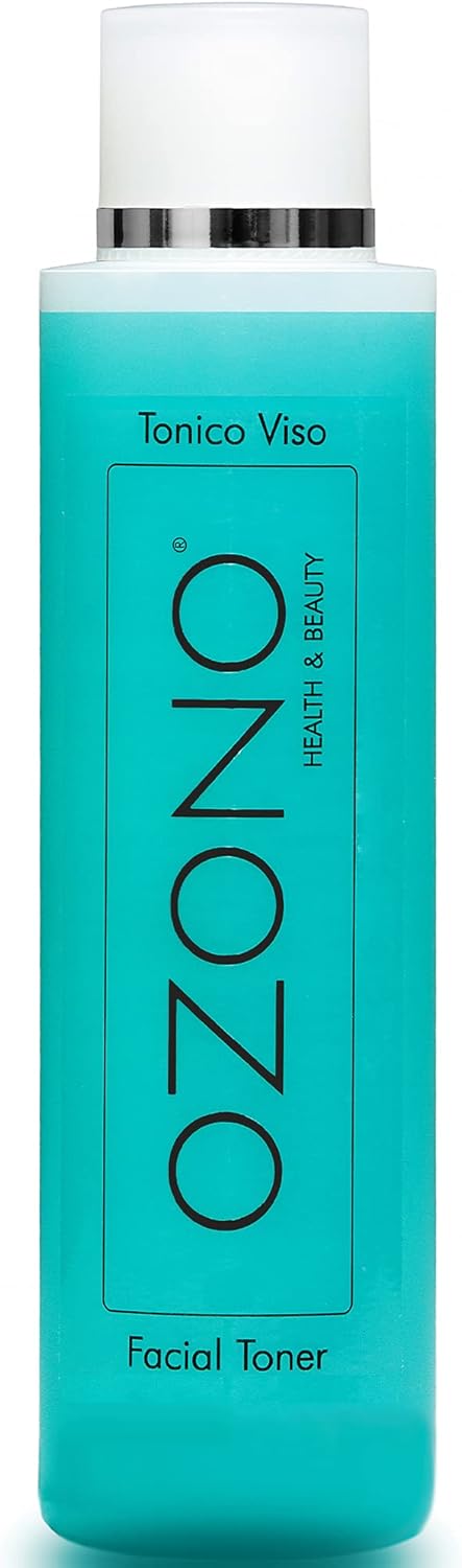 Ozone H&B Professional Facial Tonic – Ozonated Oil, Aloe Vera Gel – Grapefruit Extract – Antibacterial – Nourishing Purifying Action – Made in Italy (250 ml)