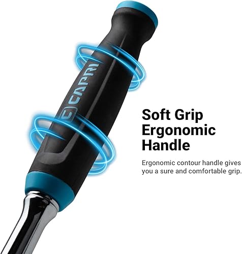 Miniatura 10 de Capri Tools Trinquetes, True 72 dientes, arco oscilante de 5 grados (juego de 3 piezasperfil bajo de cabeza flexible), (Modelo CP12000FX)