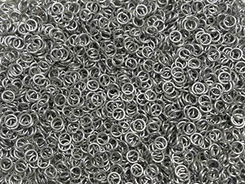 Chainmail Joe 1/2 Pound Silver Anodized Aluminum Jump Rings 16G 1/4" ID (1800+ Rings)