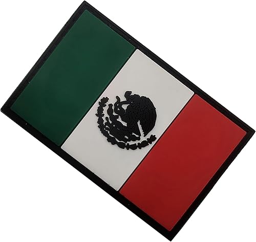 Miniatura 5 de Apliques de goma del PVC de la moral de la bandera de México, insignias del emblema de la bandera mexicana