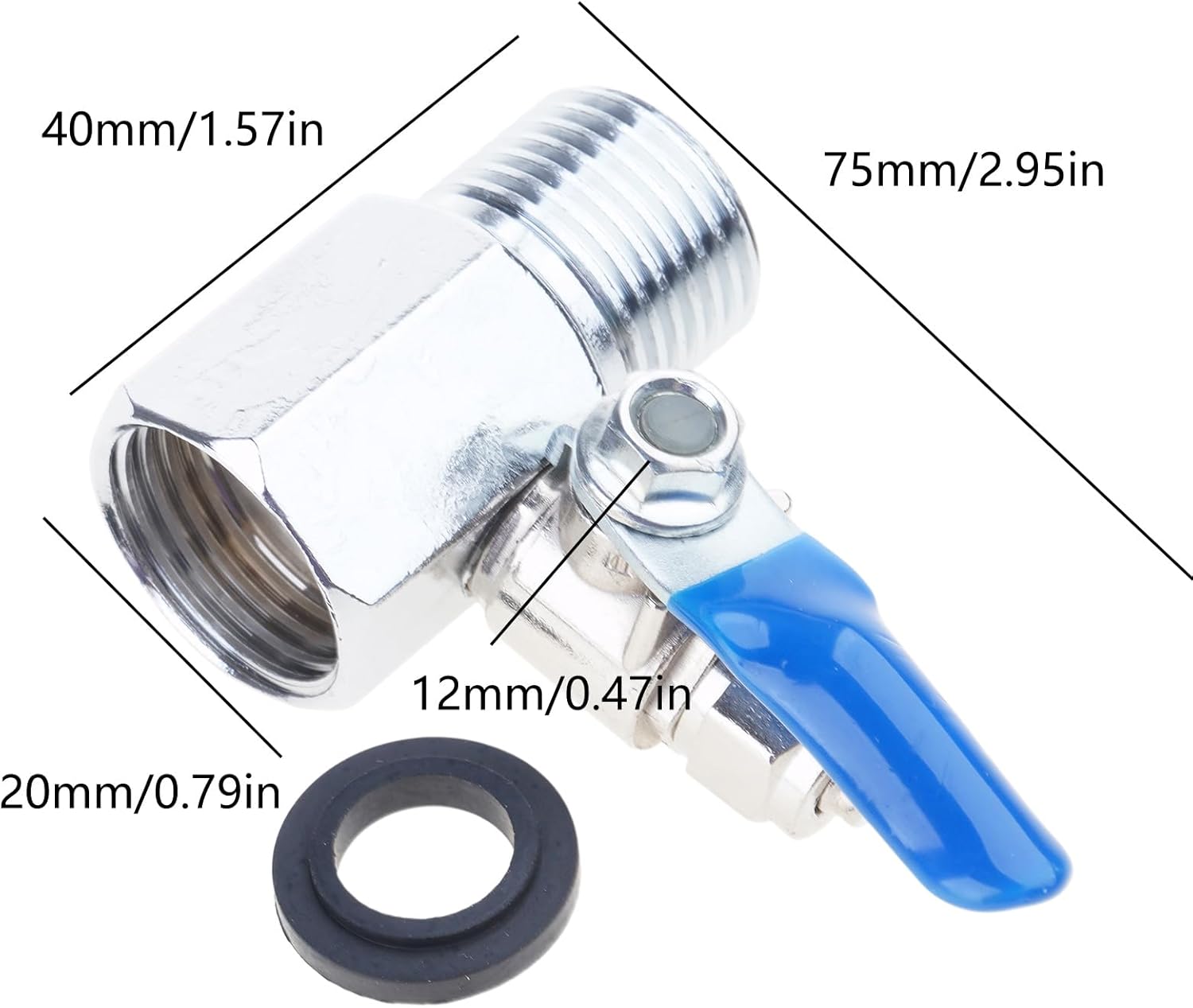 Set 1/2" to 1/4" Reverse Osmosis Intake for Bathtub Water Purifier