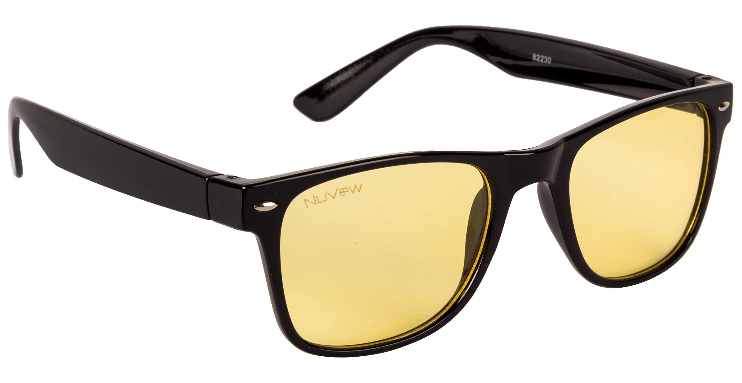 UV Protected Rectangular Unisex Sunglasses - (Yellow Lens | Black Frame | Medium Size | NW-82230-22)-image-22