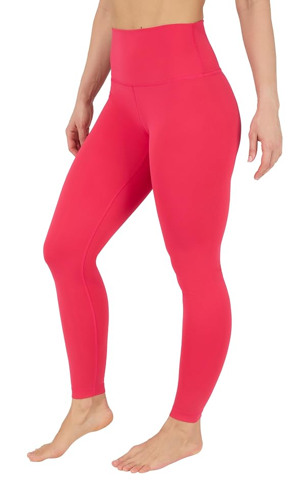 90 Degree By Reflex High Waist Power Flex Tummy Control Leggings - Cherry Bomb - XS by 90 Degree By Reflex - Used condition - US$23.90