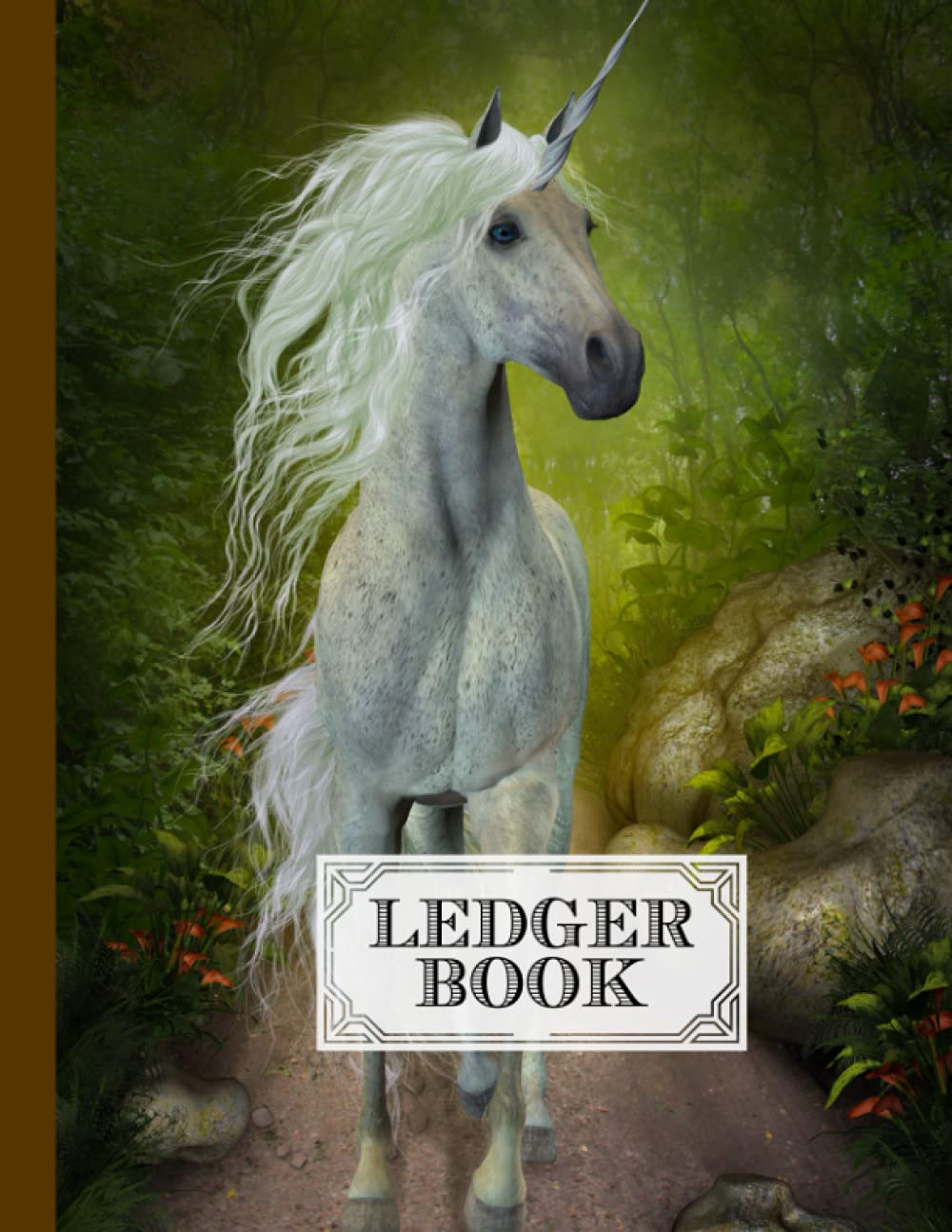 Ledger Book: Record Income and Expenses With Unicorn Cover, 120 Pages, Size 8.5" x 11" by Roland Hess