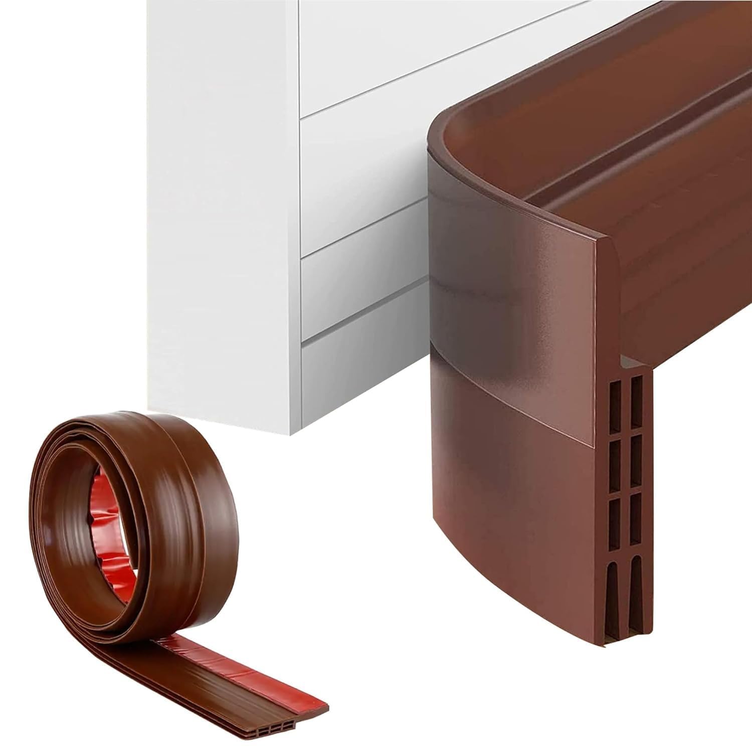 HGC Door Seal Door Draught Excluder, 2" Width x 39" Length Door Weather Stripping, Rubber Door Draft Sweep Stopper for Soundproof and Keep Warm-image-40