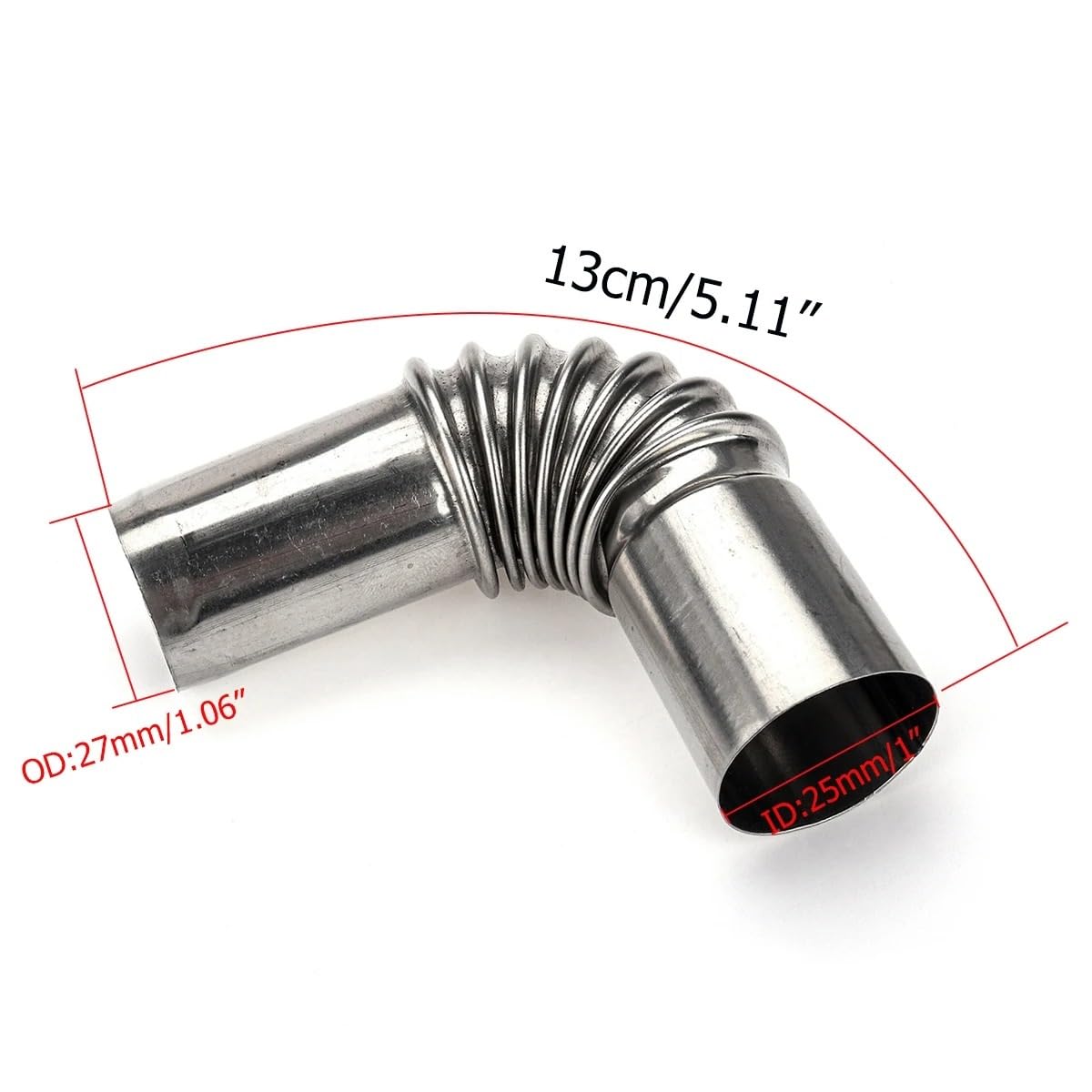 Endrohrblende 24mm Auto Heizung Auspuffrohr Rohr Ellenbogen Stecker LKW Van Boot Luft Diesel Standheizung Auspuff Blende(2St)