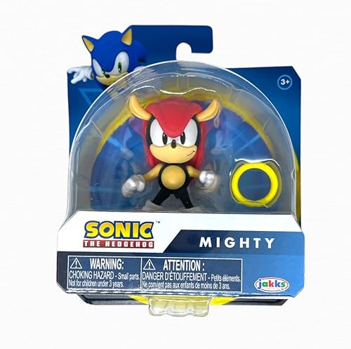 Sonic The Hedgehog Versión Deluxe Mighty 2.5" con figura de anillo SEGA