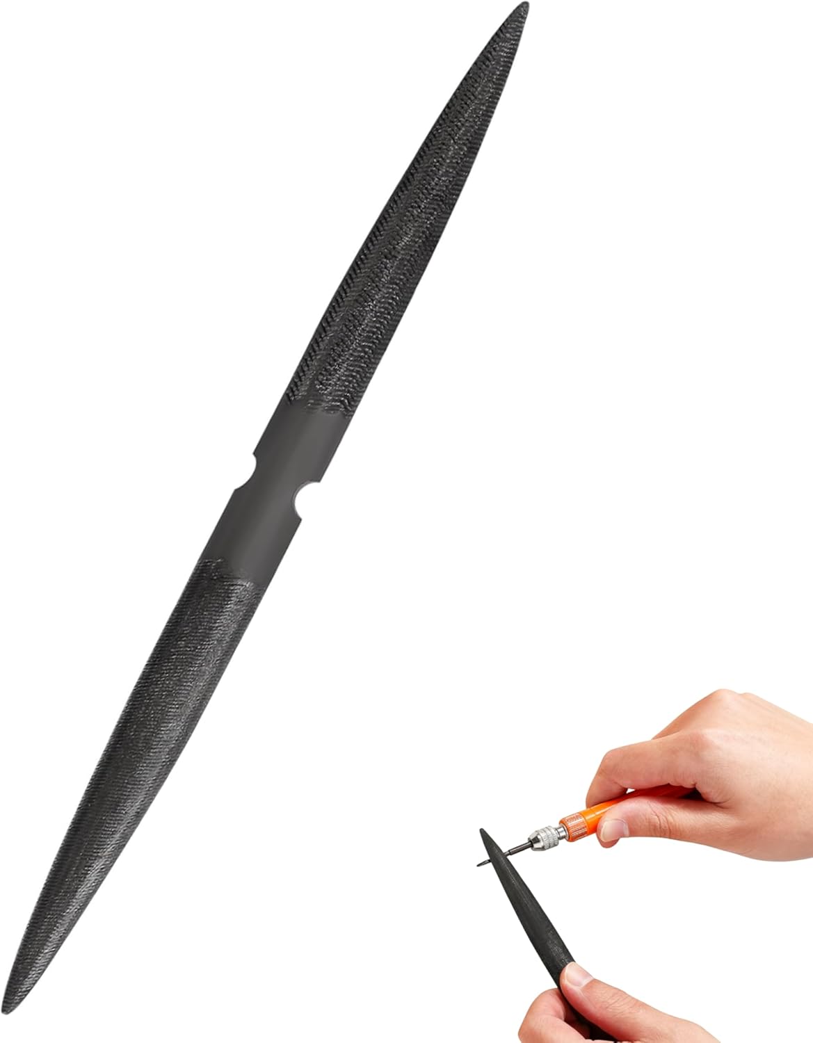 YANGYIXIN 8-Inch Double-Ended Wax Carving Tools Essential for Jewelry Wax Carving and Filing, Features Half-Round and Flat Ends for Easy Shaping