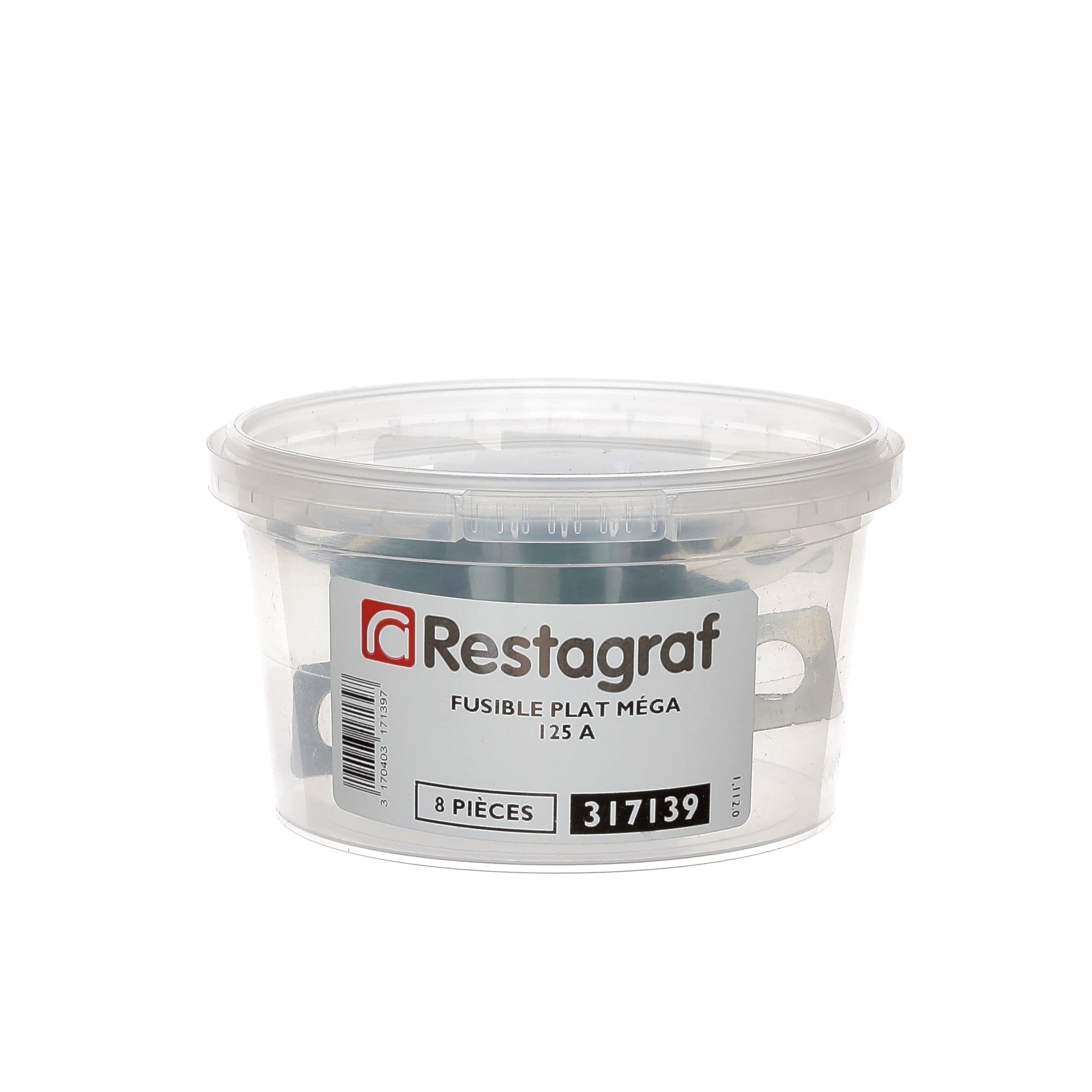 Restagraf - Fusible Méga - Protection Circuit Électrique de 125 A et 32 V - Pour l'Automobile et l'Industrie - Réf. 317139 - Boîte de 8