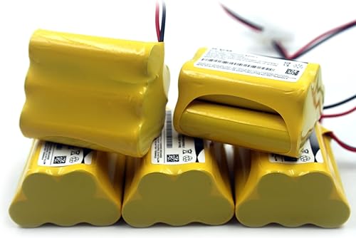 Miniatura 6 de elxjar Paquete de 5 baterías de repuesto de Ni-CD de 6 V 1000 mAh para Aritech 10050205 Lithonia ENB-06006 ENB06006 Prescolite Señal de salida Luz