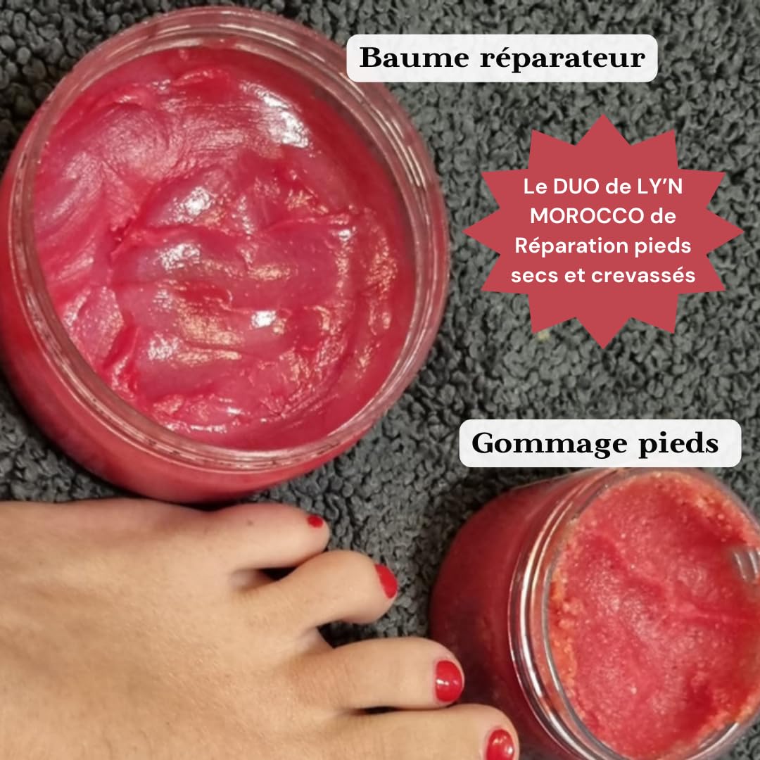 Baume Réparateur Pieds et Mains 100g – Bosse de Chameau & Aker Fassi – Hydratant Intense Peaux Sèches, Talons Fendillés, Mains Abîmées – Cosmétique Naturel