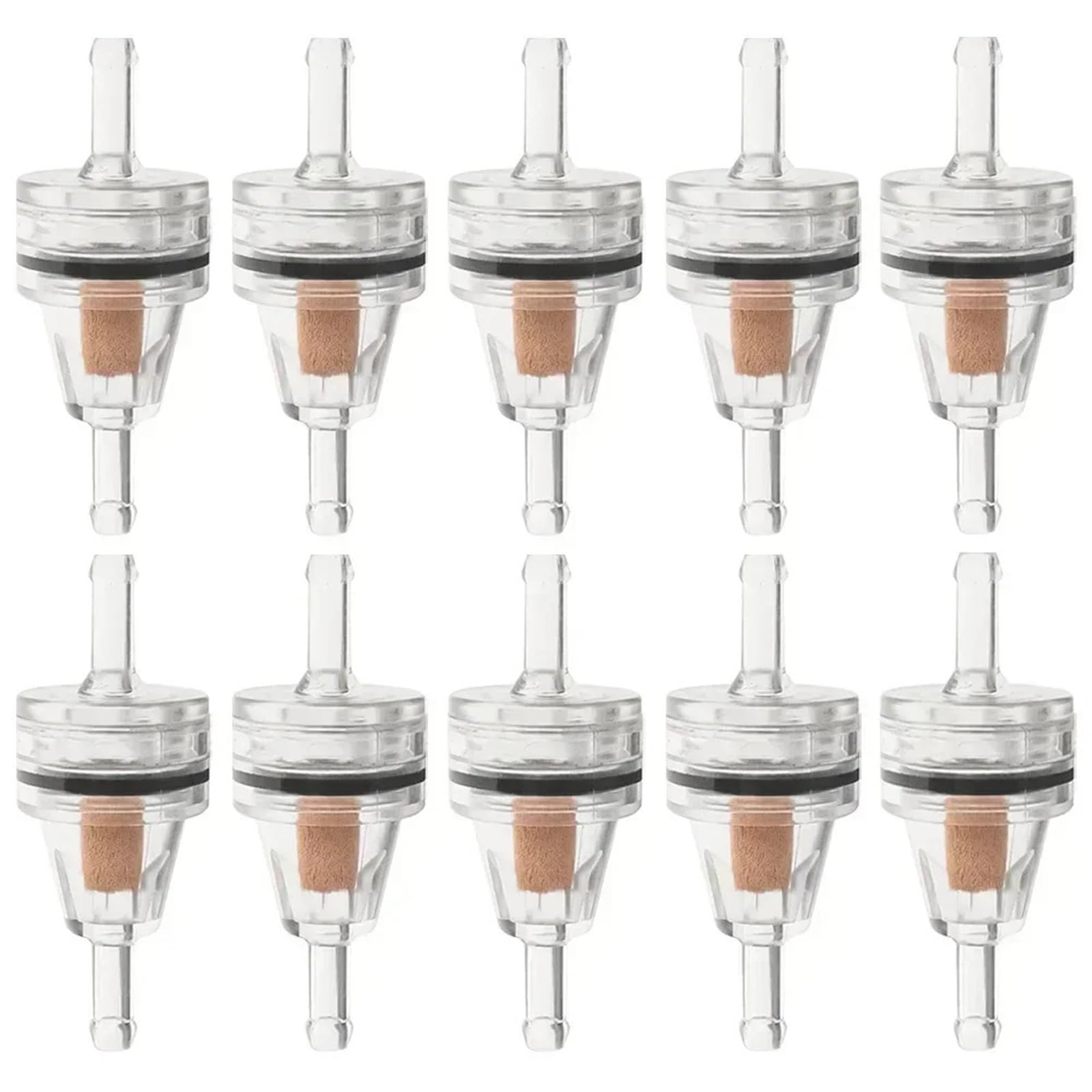 Motocyklowe Filtr Motocyklowy filtr benzynowy z rdzeniem miedzianym Uniwersalny filtr paliwa do samochodów motocyklowych z rzędem benzyny oleju wkład(10pcs)