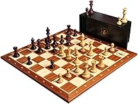 Vista 1 de The Library Grandmaster Juego de ajedrez, caja y combinación de tablero