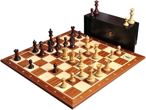 The Library Grandmaster Juego de ajedrez, caja y combinación de tablero