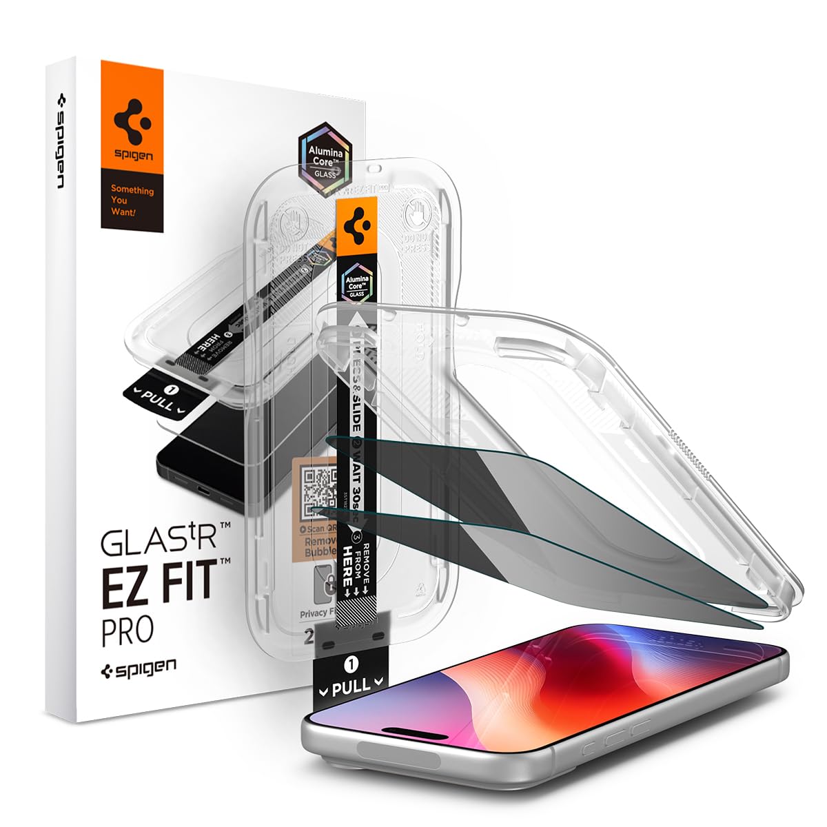 Spigen EZ Fit Pro Privacy Tempered glass for iPhone 18 Pro — Amazon image 12