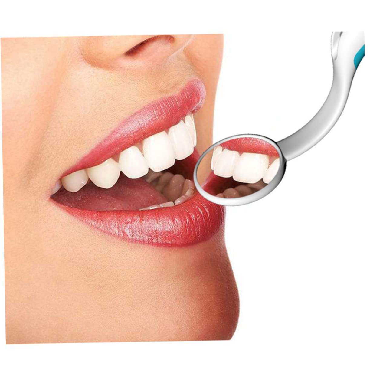 2 szt Lusterko Dentystyczne LED z Funkcją Przeciwmgielną Sztuk Kolorach Niebieskim i Różowym Praktyczne Narzędzie Do Kontroli i Inspekcji Zębów dla Stomatologów