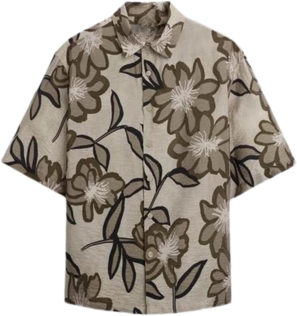 Leriya FashionMen's Polycotton Regular Fit Casual Stylish Printed | Formal Printed Half Sleeve Shirt |Summer Button Down Shirts for Men