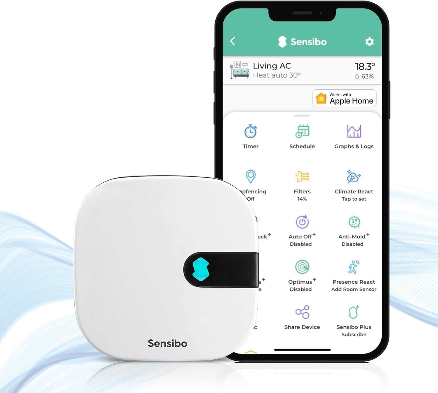 Sensibo AC Smart Controller & Air Quality Sensor. Smart Thermostat for Mini Split, Window, Portable AC. Temp & Humidity Sensors. Google, Alexa, Siri & Apple HomeKit Compatible (Sensibo Air) (B0DBLBBX7Z) Amazon Price History, Amazon Price Tracker