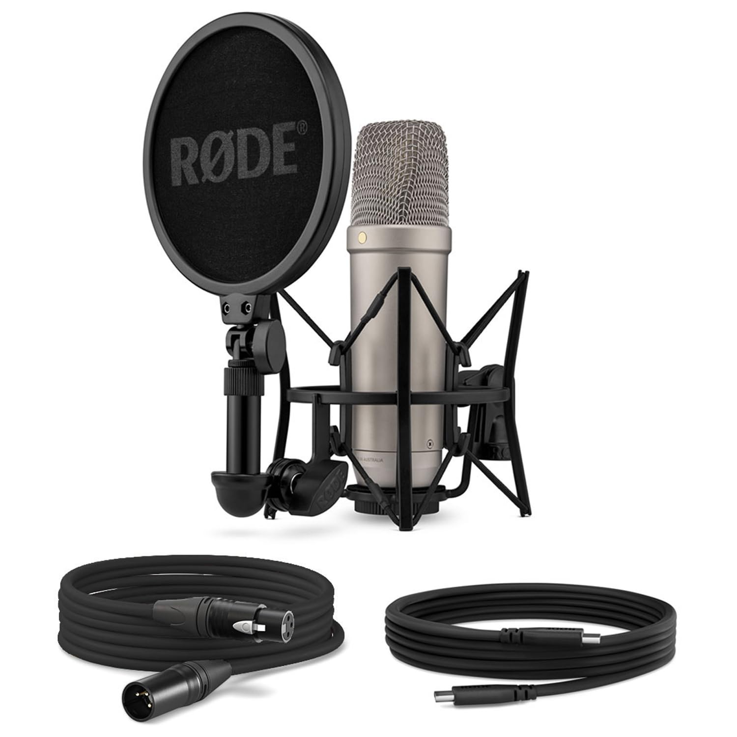 Rode NT1 5th Generation Studio-Mikrofon mit keepdrum Einhand-Mikrofonständer